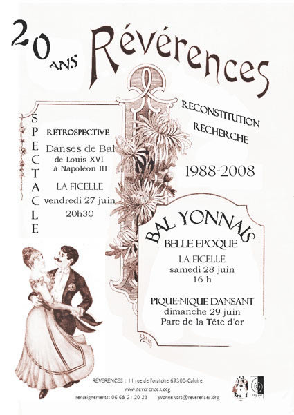 affiche du programme Reverences a 20 ans